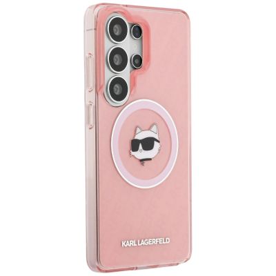 4. Karl Lagerfeld IML Repeated Choupette MagSafe Hülle für Samsung Galaxy S26 Ultra - Pink