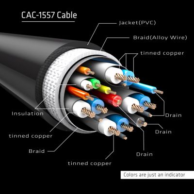 6. CLUB3D CAC-1557 USB-C DisplayPort 1.4 Kabel Schwarz