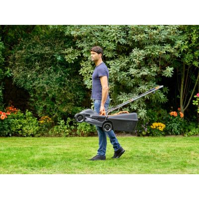 6. Black & Decker BEMW351-QS Rasenmäher, Standard-Rasenmäher, Schwarz, Orange