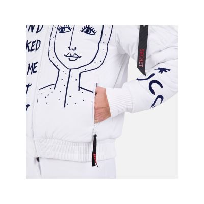 10. Rossignol W Yety Fleece Bomberjacke Jkt Weiß