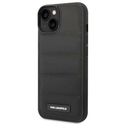 2. Karl Lagerfeld Puffy Elongated Logo Case für iPhone 14 Plus – Schwarz
