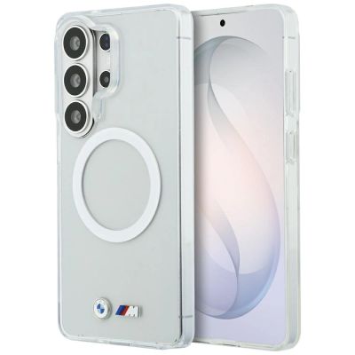 BMW IML Stoßfeste MagSafe-Hülle mit Metalllogo für Samsung Galaxy S26 Ultra – Transparent