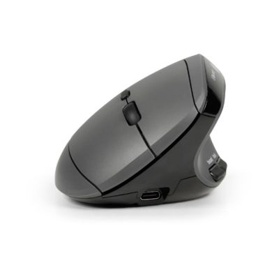BakkerElkhuizen MidWay-Büromaus, rechtsseitig, kabellos (RF), Bluetooth, USB Typ-C, optisch, 2400 DPI