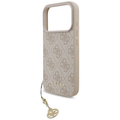 5. Guess 4G Charms Collection MagSafe Hülle für iPhone 17 Pro – Pink