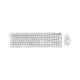 GEMBIRD Kabelloses Tastatur- und Maus-Set Silent Key Pro Business, Weiß, US-Layout