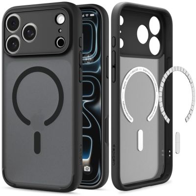 2. Spigen Ultra Hybrid MagSafe Hülle für iPhone 18 Pro Max / 17 Pro Max – Frostschwarz