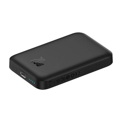 7. Baseus Magnetic Mini Air 6000mAh 20W Powerbank mit induktiver Ladefunktion und Baseus Simple USB-C-Kabel (20V/3A) 30cm – Schwarz
