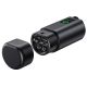 V2L Typ 2 Adapter – Schuko 3500 W mit Leistungsanzeige und Gehäuse – schwarz