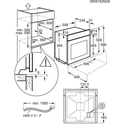 8. Electrolux EOF6P76BZ SurroundCook 700 72 l Elektrobackofen | Pyrolyse | Thermosonde | Konvektion | Schwarz