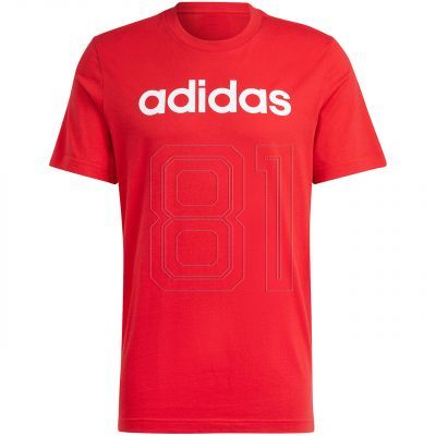 adidas Essentials Single Jersey Lineares gesticktes Logo M IC9278