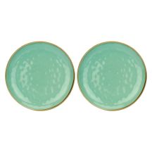 Set mit 2 runden Concerto Verde Acqua-Platten – Minze, 32 cm