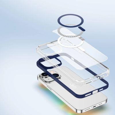 8. Dux Ducis Clin2 Hülle für iPhone 14 Plus magnetische MagSafe Hülle blau