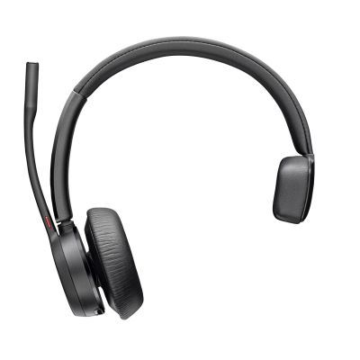 Poly Voyager 4310-M UC Headset + USB-A-auf-USB-C-Kabel + BT700-Adapter