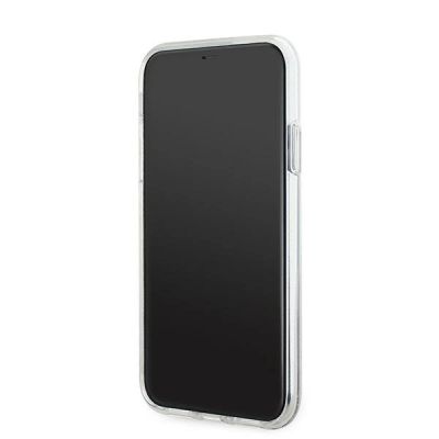 5. Karl Lagerfeld Liquid Glitter Choupette Head MagSafe Hülle für iPhone 11 / Xr – Transparent