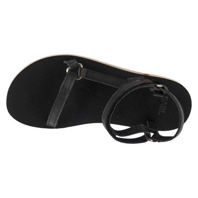 3. Teva W Original Universal Slim Leather Sandalen 1151031-BLTN Schwarz 36