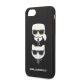 6. Karl Lagerfeld KLHCI8SAKICKCBK iPhone 7/8 / SE 2020 / SE 2022 schwarz/schwarz Hardcase Saffiano Karl&Choupette Head