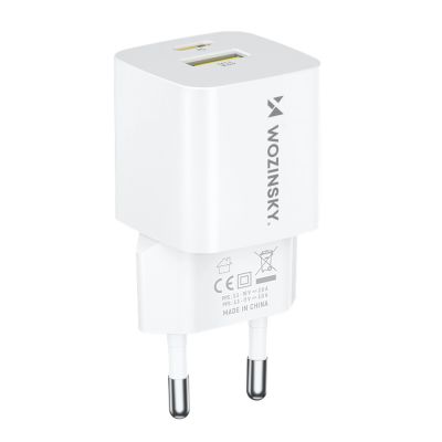 2. Wozinsky WWCEAC GaN USB-A USB-C 33W Wandladegerät - Weiß