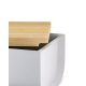 3. Alessi BG03 WG Mattina Brotkasten, Stahl-Bambus-Holz, Warmgrau