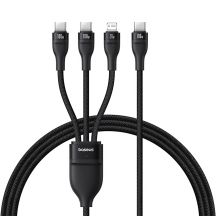 Baseus Flash Series 3 100W USB-C 3in1 Kabel - USB-C+USB-C+ Lightning 1,5m + 3 x 0,25m - schwarz