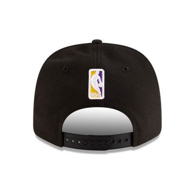6. New Era 9SEVENTY Los Angeles Lakers NBA Team Schwarze Stretch-Snapback-Kappe - 60755450