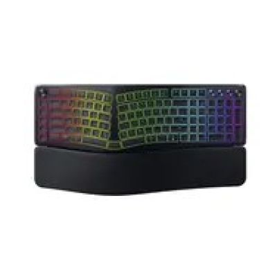 8. Razer Pro Type Ergo Tastatur, universell einsetzbar mit USB, Funkfernbedienung und Bluetooth, QWERTZ-Tastatur (US-Englisch), Schwarz