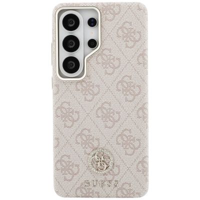 3. Guess 4G Strass-Rundlogo MagSafe Hülle für Samsung Galaxy S26 Ultra - Pink