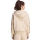 3. adidas Damen-Kapuzenpullover mit durchgehendem Reißverschluss, Animal-Print, 3-Streifen, Beige KH1547