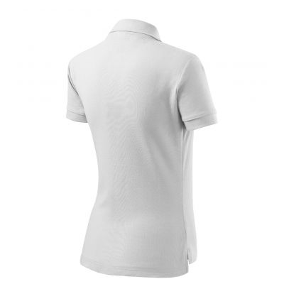 3. Malfini Cotton W MLI-21300 weißes Poloshirt