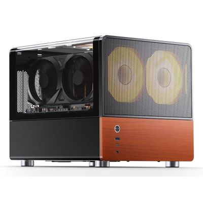 3. Jonsbo V12 PC-Gehäuse, Mini-Tower, Micro-ATX – schwarz