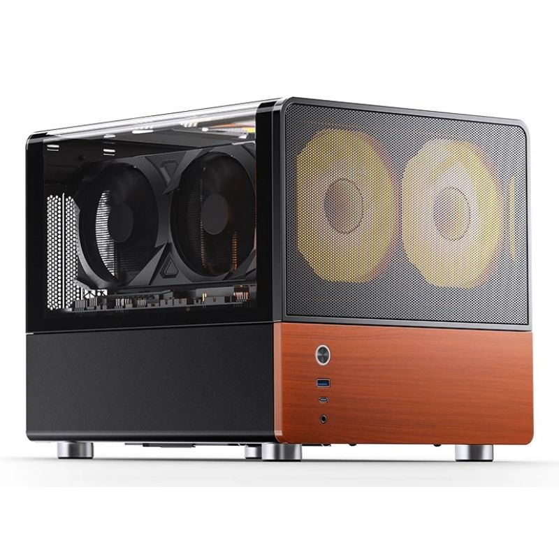 3. Jonsbo V12 PC-Gehäuse, Mini-Tower, Micro-ATX – schwarz