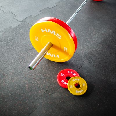 2. TPP02 (2 x 2,5 kg) Rote olympische technische Platte PE 2 x 2,5 kg HMS