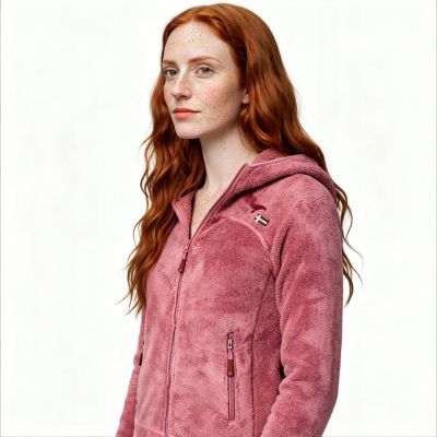 7. Damen-Fleecejacke Geographical Norway UPALOOD BPINK DB lady 047-1 BLUSH PINK (WZ4197F/GN-ROSE BLUSH)