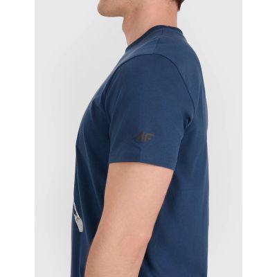 3. Herren-T-Shirt mit Volleyball-Print, Größe 4F 4FRAW25TTSHM3237-46S