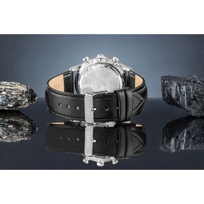 6. Giewont Chronograph Saphir Schwarz Silber Herrenuhr GW5630-A2