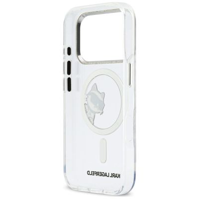 7. Karl Lagerfeld IML Peekaboo MagSafe Hülle für iPhone 17 Pro – Transparent