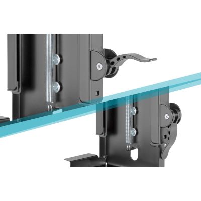 4. Untertisch-PC-Halterung mit Easy-Lock-Mechanismus