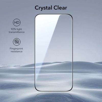 6. ESR UltraFit Panzerglas 2er-Pack für iPhone 17 Pro Max - transparent