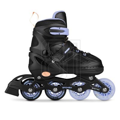 8. Spokey Quattro 4IN1 SPK-943431 Inlineskates Größe 38-41 BK/VT
