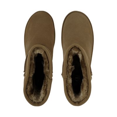 4. Damen-Lederschuhe Solo Soprani Couture Hugh Plateau oliv SSW421P05 06