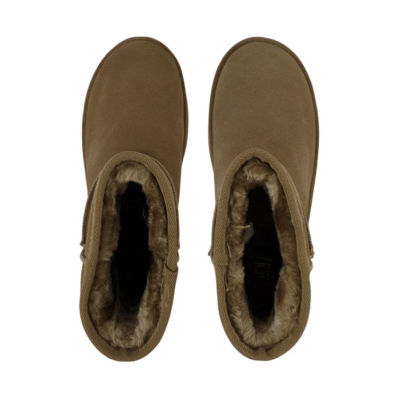 4. Damen-Lederschuhe Solo Soprani Couture Hugh Plateau oliv SSW421P05 06