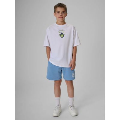 4. Locker geschnittenes Jungen-T-Shirt mit Aufdruck 4F 4FJRSS26TTSHM4276-10S