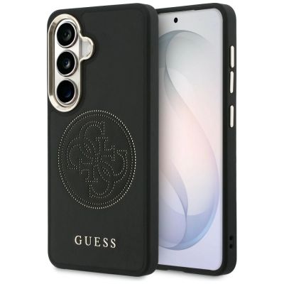 Guess Perforated Logo MagSafe Hülle für Samsung Galaxy S26 – Schwarz