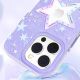 4. Kingxbar Heart Star Series Hülle für iPhone 14 Plus Lila Star Hülle