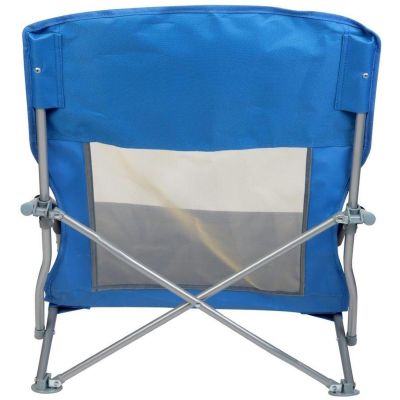 22. Strandstuhl mit Armlehnen, 55 x 58 x 64 cm, zusammenklappbar, blau