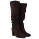4. Damenstiefel mit Blockabsatz in Schokoladenbraun Jezzi MR2623-7