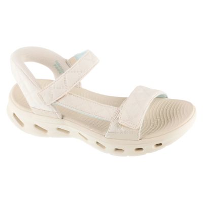 Skechers Slip-Ins: GO Walk Glide-Step 2.0 Sandalen – Cozy Fit Jada 141276-NAT, Beige, 36