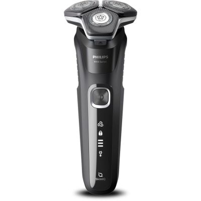 5. Philips Rasierer Serie 5000 S5898/79 Rotationsrasierer/Trimmer Chrom