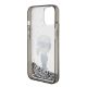 7. Karl Lagerfeld KLHCP15SLKKNSK iPhone 15 6,1" transparentes Hardcase Liquid Glitter Ikonik