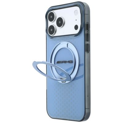 2. Mercedes AMG IML Double Layer Urban Line Hülle mit Ringständer und MagSafe-Funktion für iPhone 18 Pro Max / 17 Pro Max – blau
