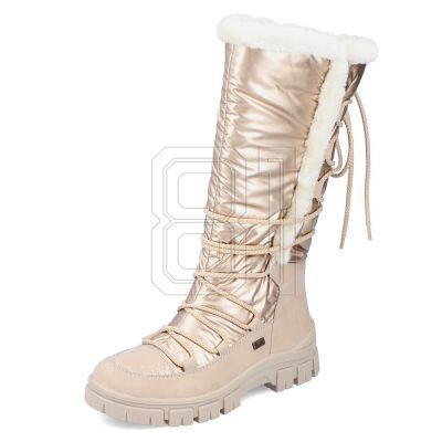 17. Rieker W RKR640 wasserdichte hohe Schneestiefel beige